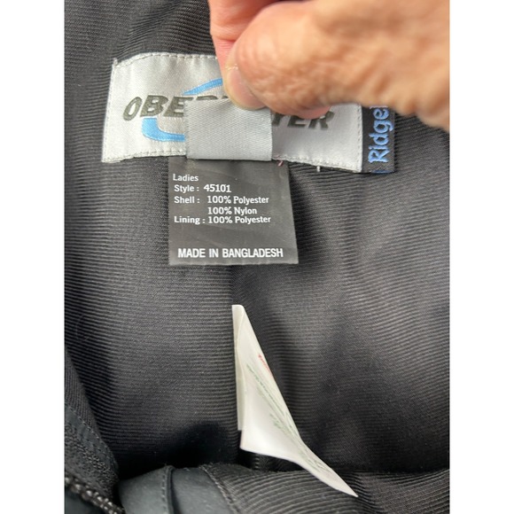Obermeyer Ridgeline Ski Snow Pants Womens Size 14 Black Waterproof Insulated - Picture 4 of 12